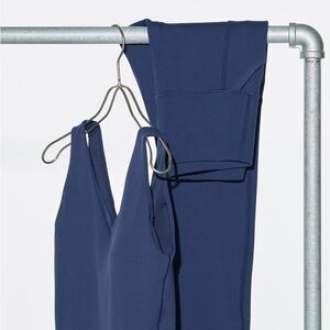 Navy Blue Ultra Stretch UV Protection AIRism Leggings